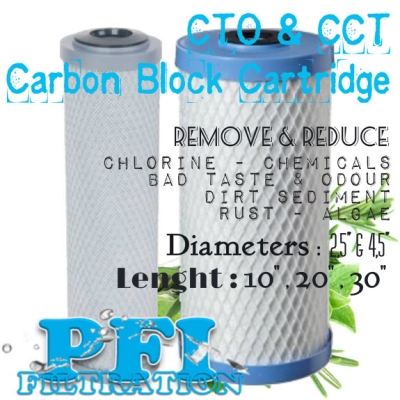 CTO CCT Carbon Block Filter Cartridge Briquette  large2