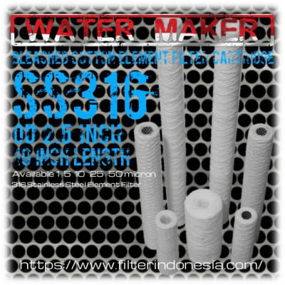 d Bleached Cotton 316 Stainless Steel Element Filter Cartridge Indonesia  large2