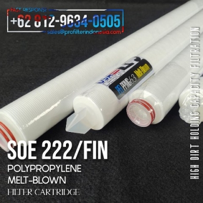 pfi meltblown soe 222 fin bayonet cartridge filter indonesia  large2